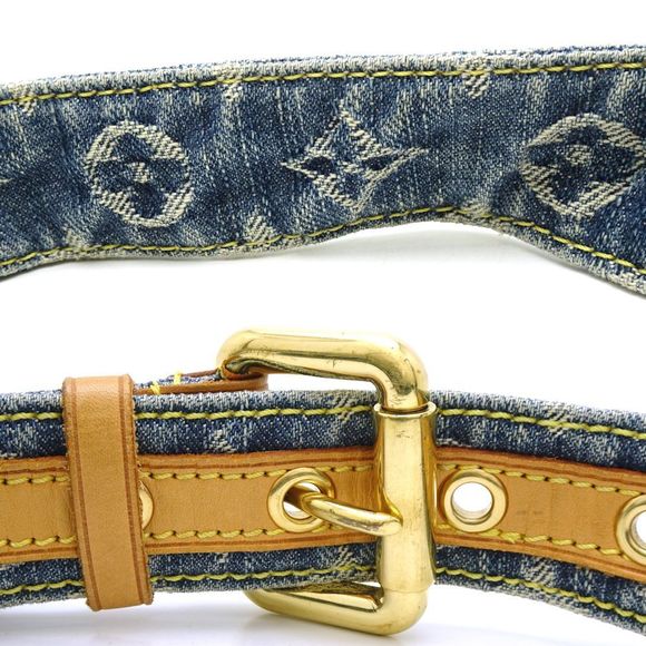 Louis Vuitton Monogram Denim Bum Bag Body Bag Blue - Picture 5 of 8